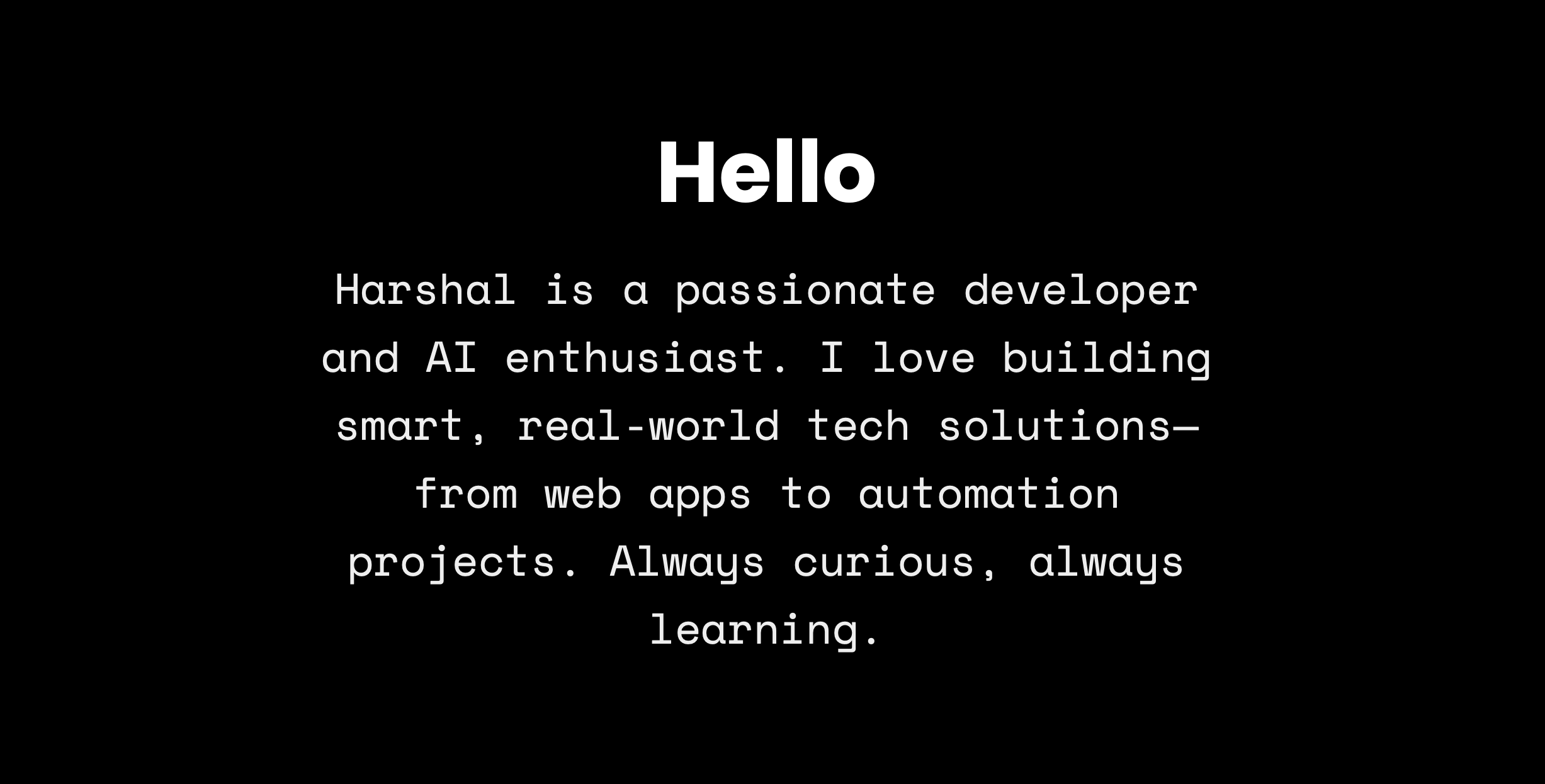 About section preview